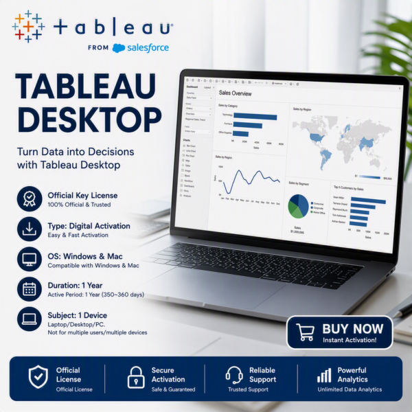 Tableau Desktop 1Key License 1Year 1Device_EN Tableau Desktop 1Key License 1Year 1Device