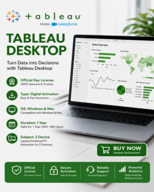 Tableau Desktop_1 Key License_1 Year_2 Device